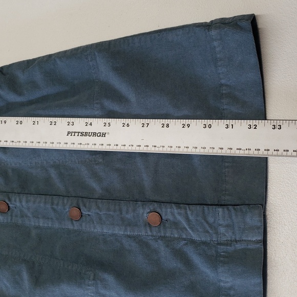 Faherty Corduroy Button Up Long Sleeve Blue Mini Dress Women's Size XS - Picture 12 of 13